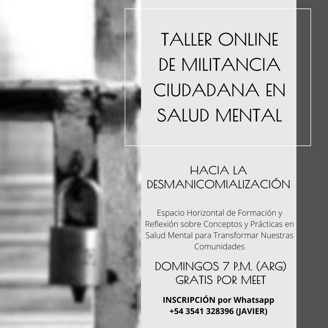 Taller de Militancia Ciudadana en Salud Mental